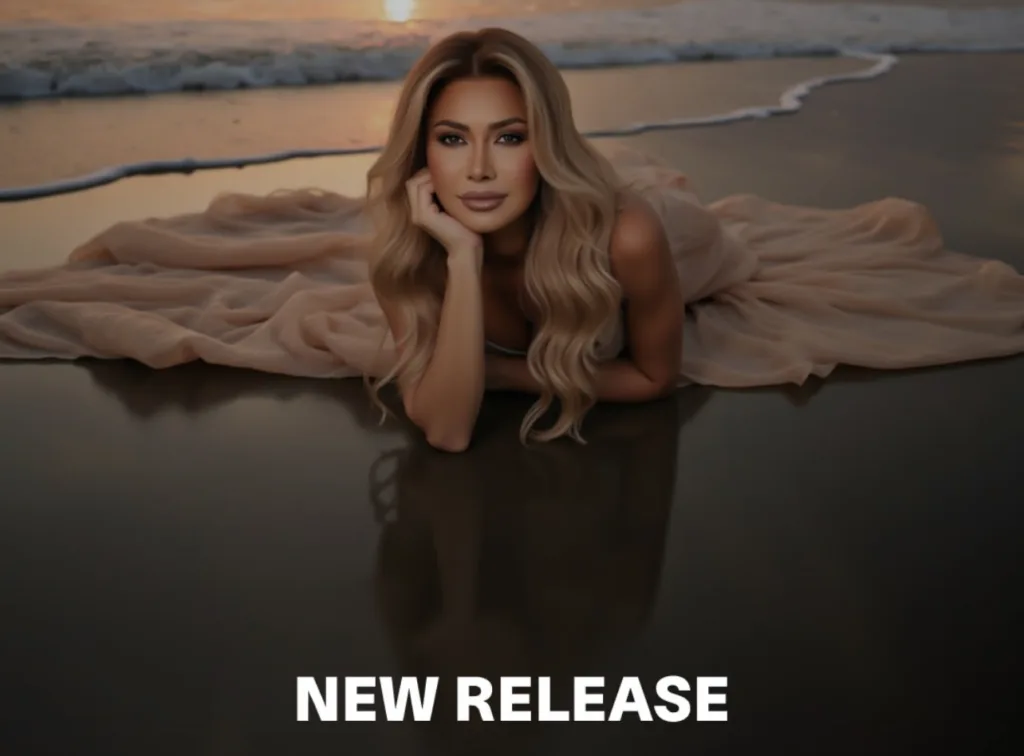 نوال الزغبي على الشاطئ بفستان بيج في صورة ترويجية لإصدار غنائي جديد