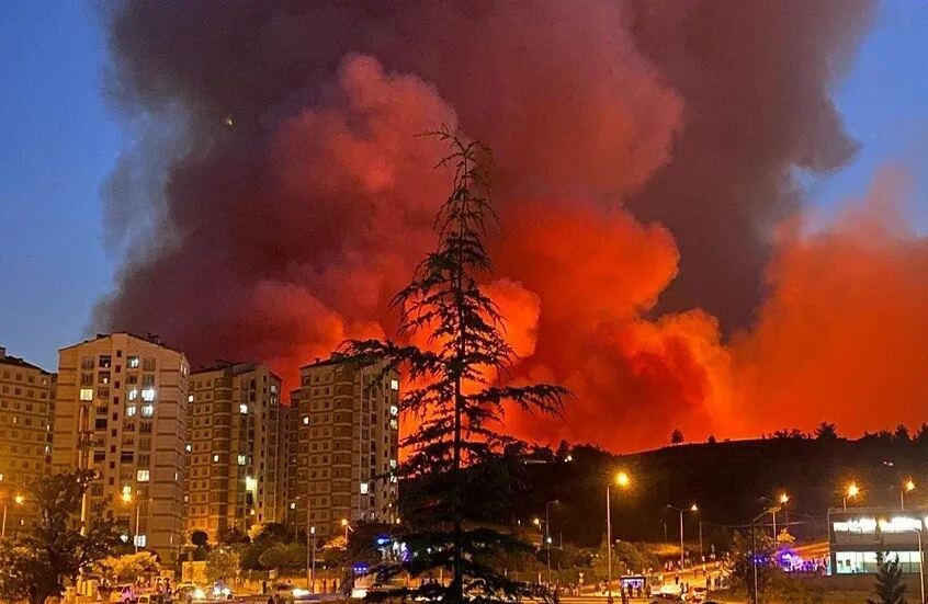 حرائق الغابات في تركيا تؤدي إلى إجلاء آلاف السكان