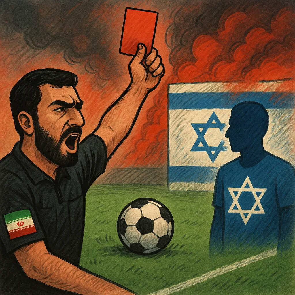 إيران تطالب رسميًا ببطاقة حمراء لإسرائيل بعد اتهامها بقتل حكم ولاعب في معسكر المنتخب الإيراني، وتصف الحادث بأنه “إرهاب رياضي”