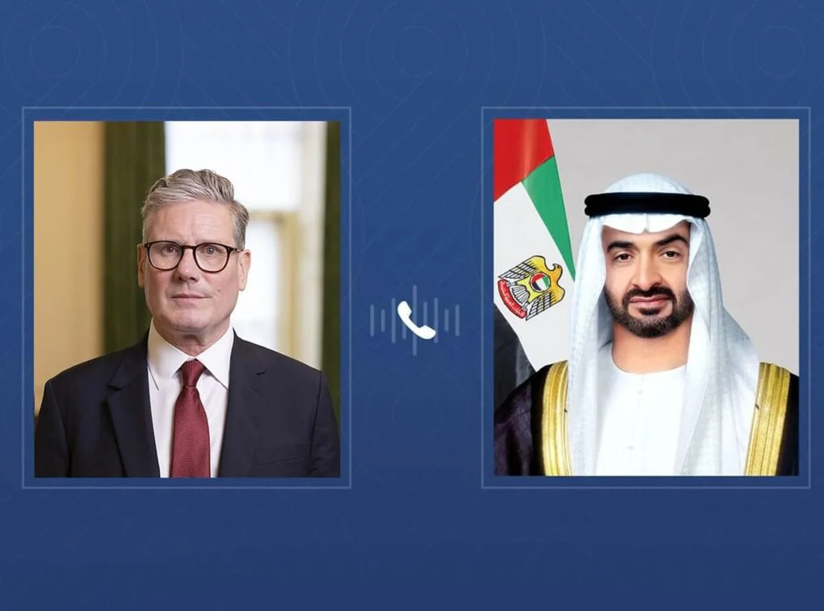 محمد بن زايد ورئيس الوزراء البريطاني يبحثان جهود تعزيز الأمن الإقليمي والتعاون الثنائي