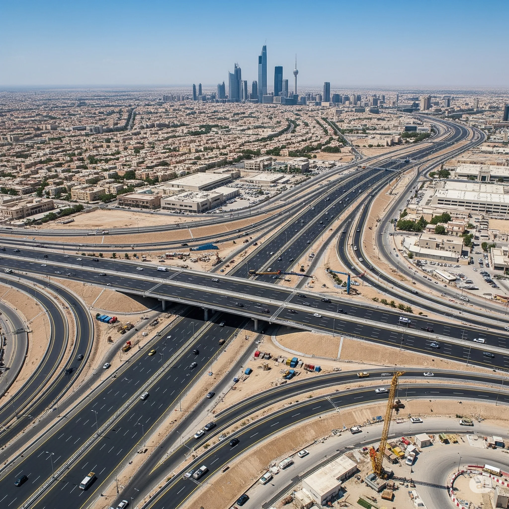 مشاريع طرق حيوية بمنطقة الرياض
