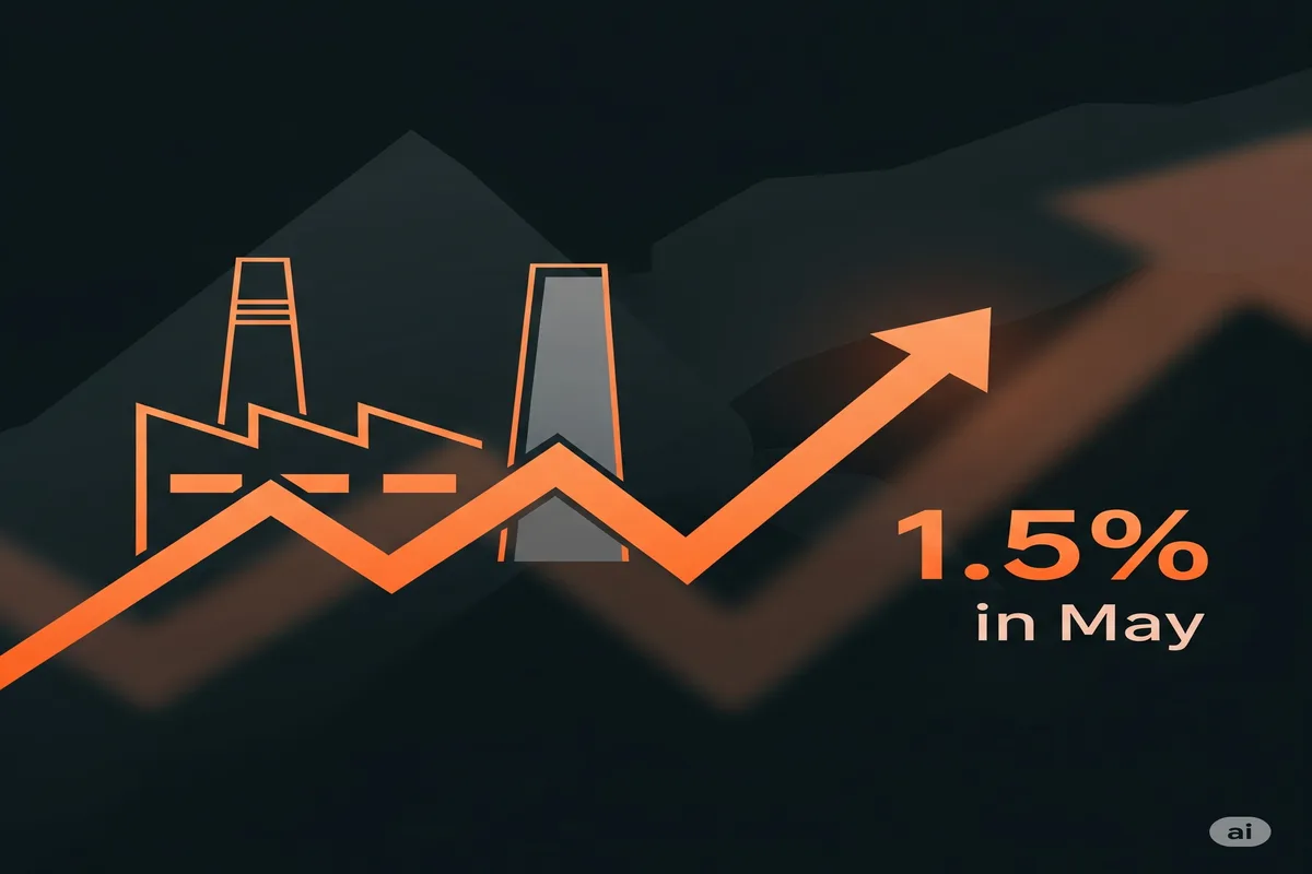 ارتفاع الإنتاج الصناعي في السعودية 1.5% خلال مايو