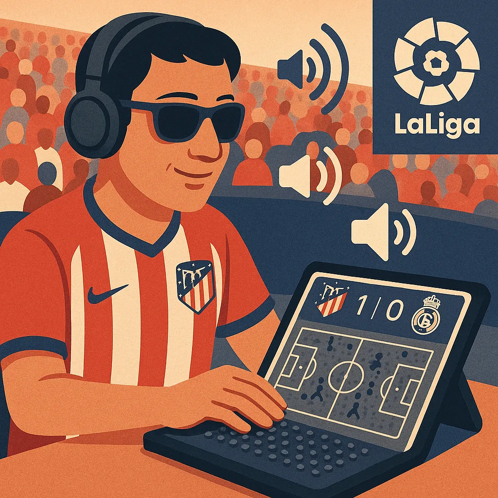 أتلتيكو مدريد يصبح أول نادٍ في “الليغا” يتيح لذوي الإعاقة البصرية متابعة المباريات عبر لوحات إلكترونية تفاعلية