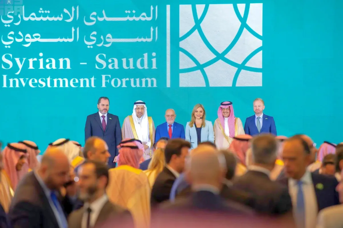 الوفد السعودي يعلن اتفاقيات بـ24 مليار ريال في ختام زيارته لسوريا