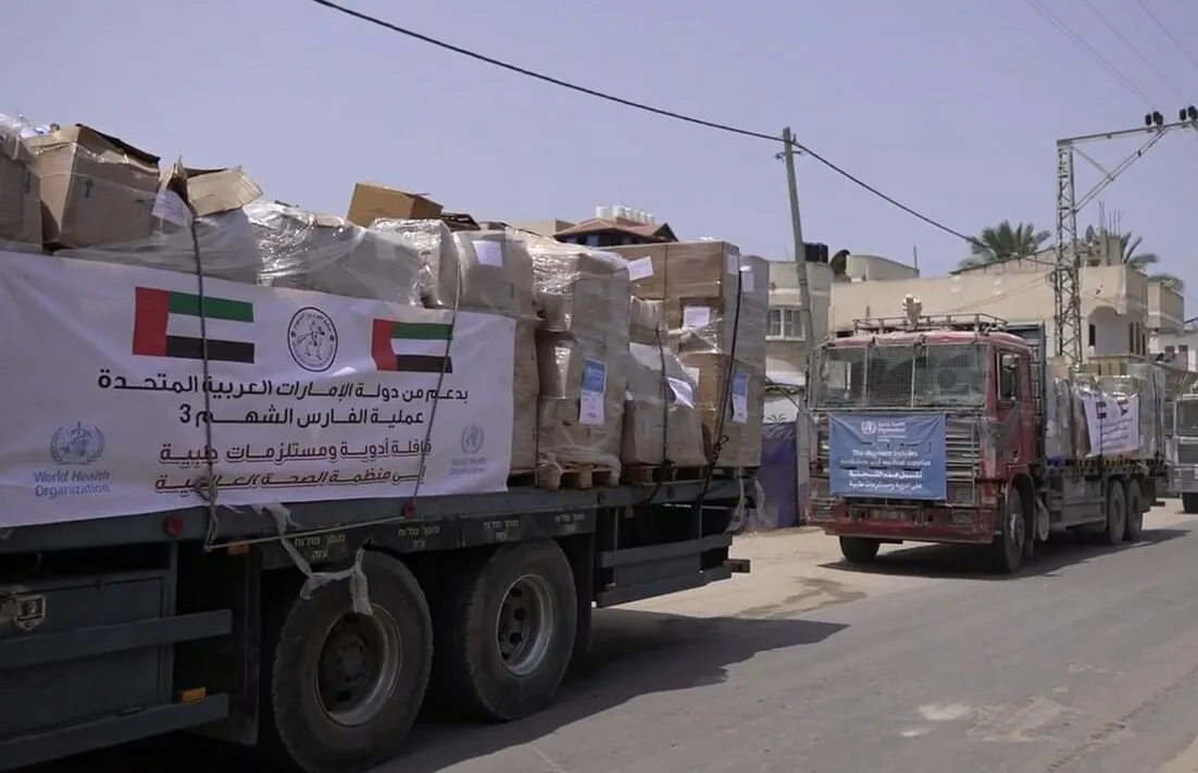 عملية الفارس الشهم 3 تعزز القطاع الصحي في غزة بشحنة أدوية ومستلزمات طبية