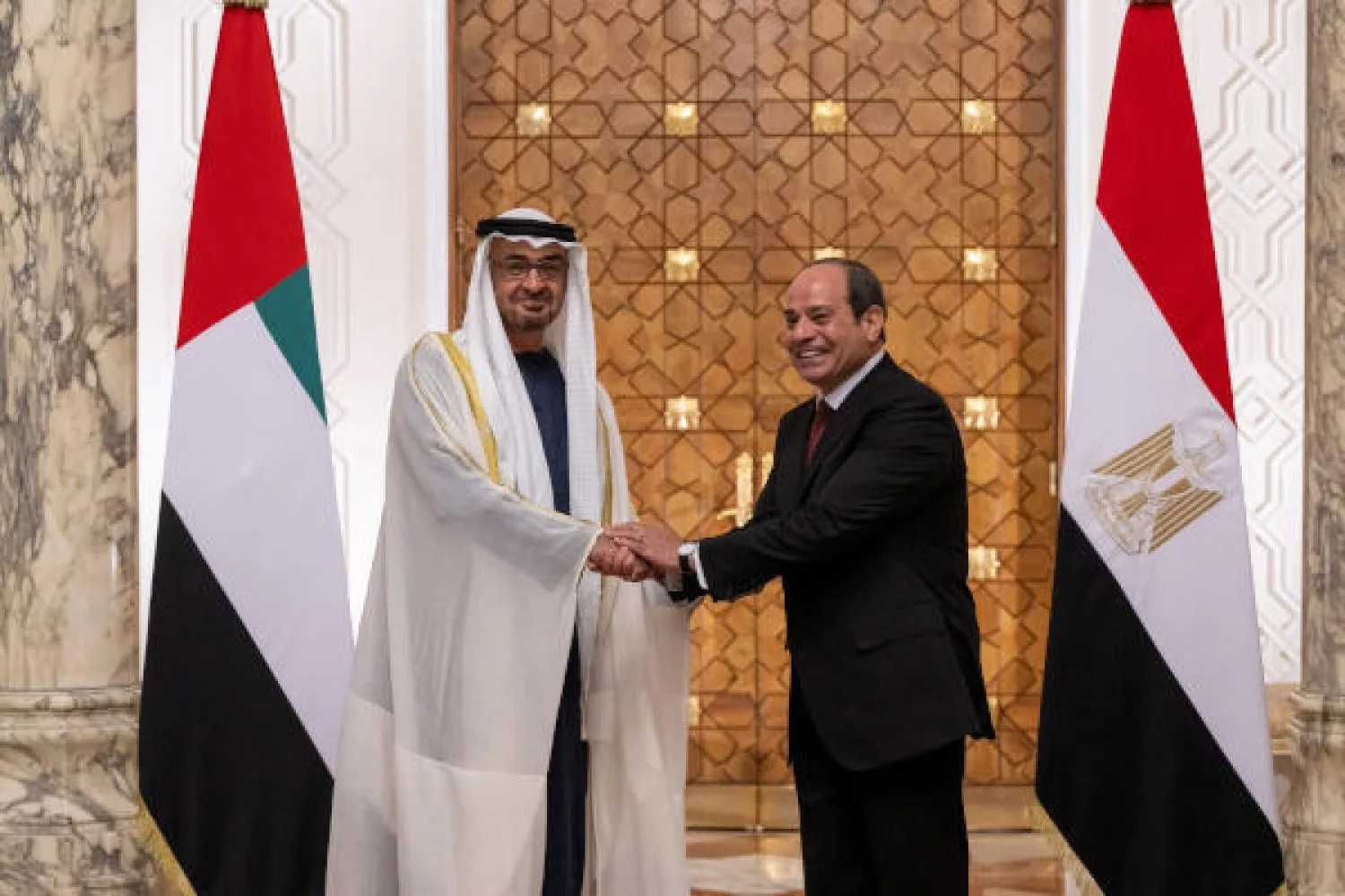 محمد بن زايد في مدينة العلمين