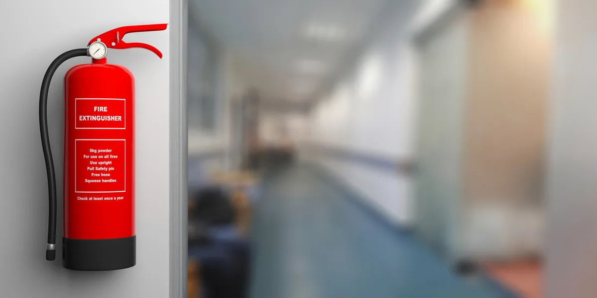 حريق مستشفى حلوان العام