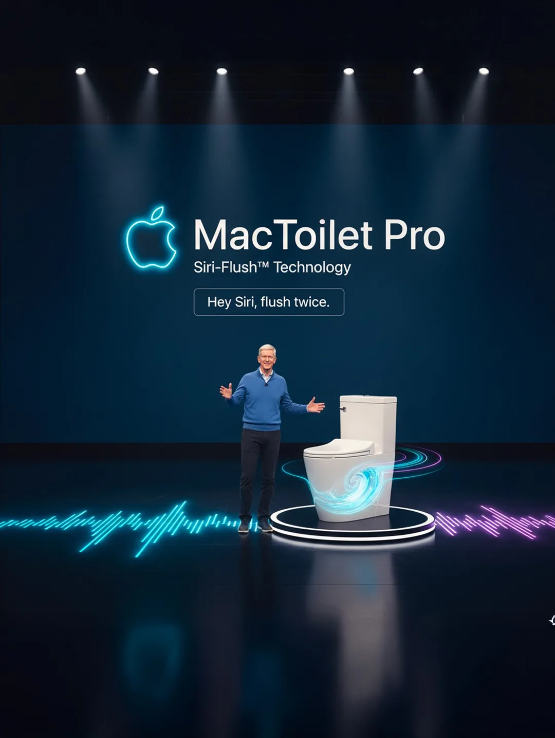 Apple في عالم موازي: إطلاق MacToilet Pro بتقنية Siri-Flush™