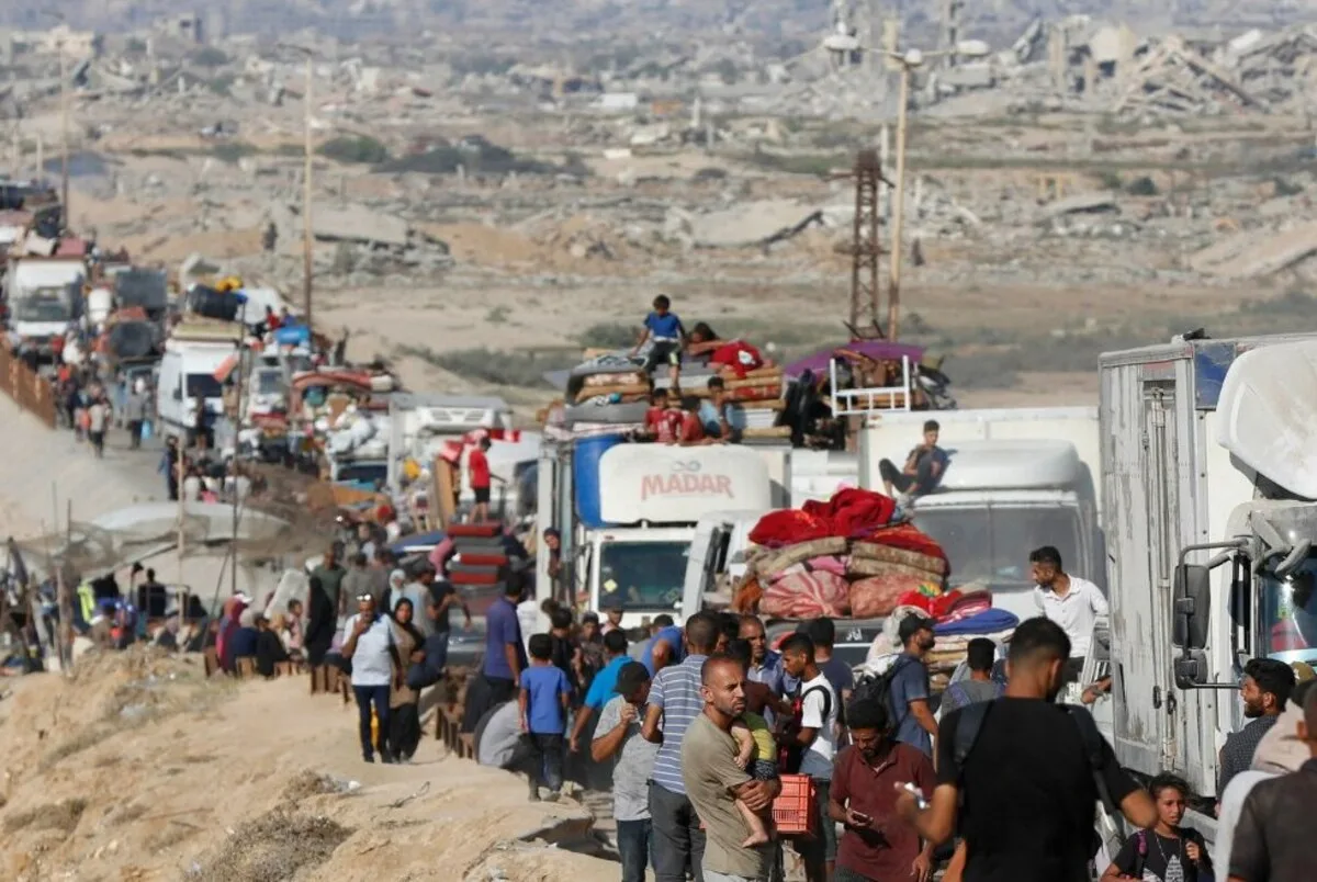 قطاع غزة يشهد نزوح 1.9 مليون نسمة قسراً