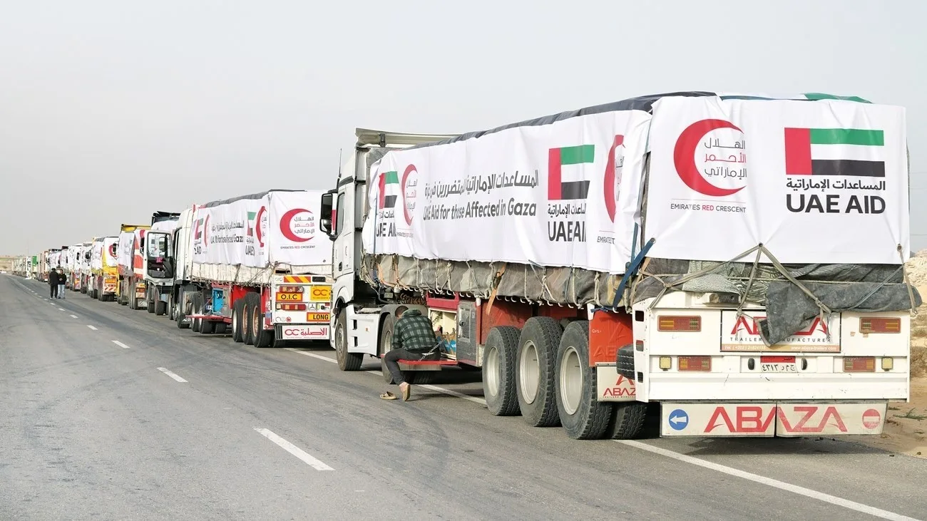 مساعدات الإمارات الطبية لقطاع غزة
