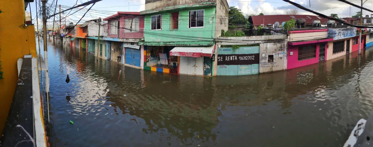 آثار الأمطار الغزيرة في المكسيك