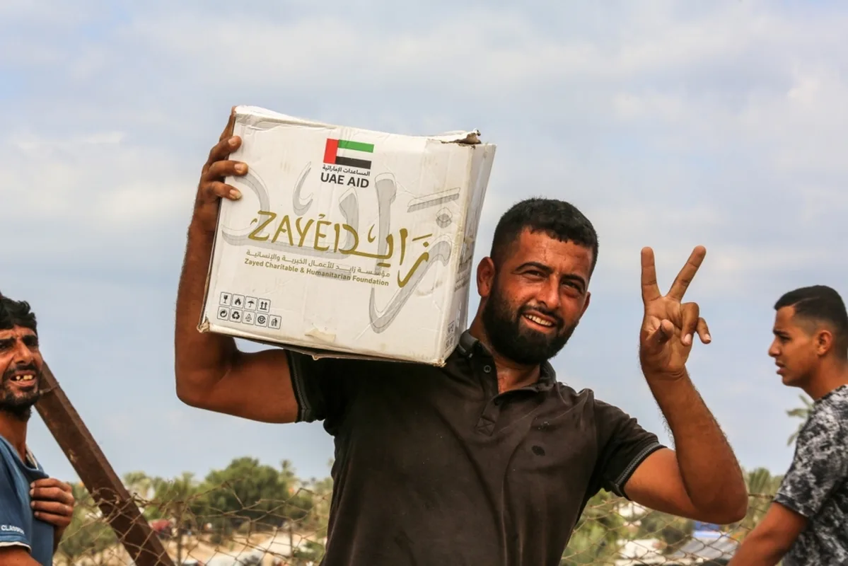 قافلة مساعدات الإمارات إلى غزة