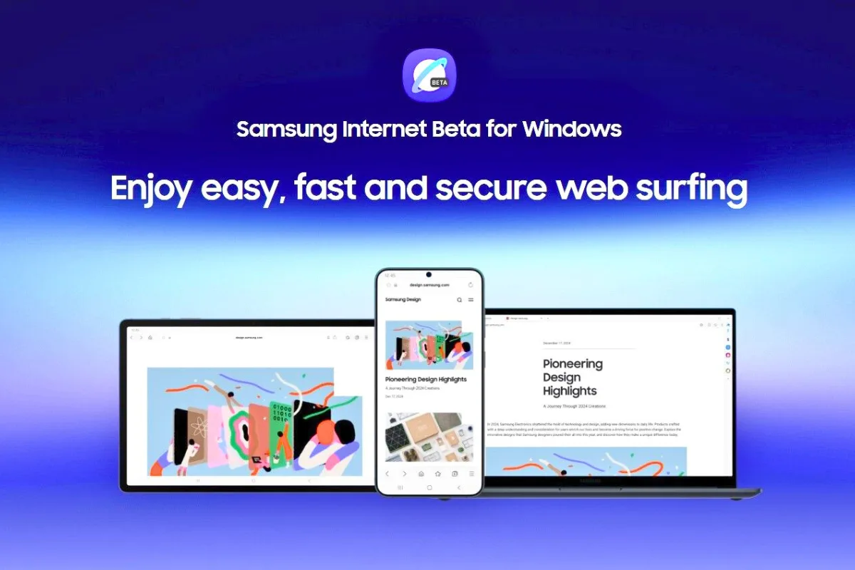 “سامسونغ” تطلق متصفحها “Samsung Internet” لأجهزة الحاسوب