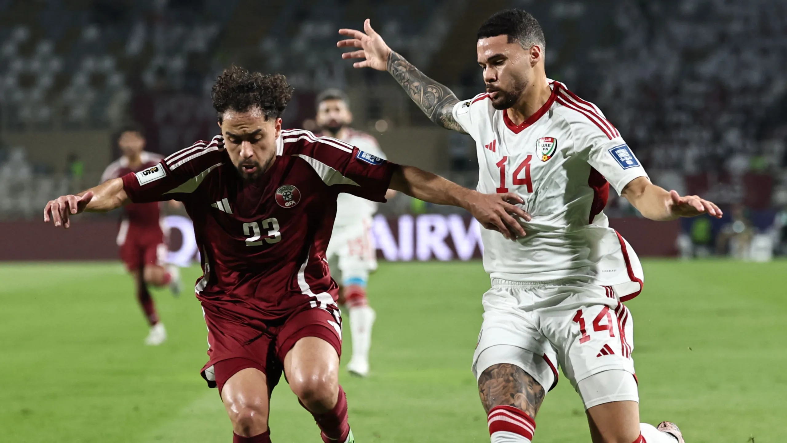 مباشر: الإمارات في ضيافة قطر لتحديد المتأهل لكأس العالم 2026