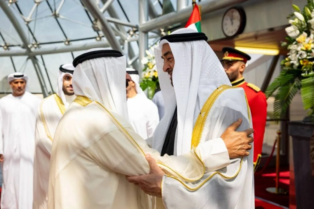 استقبال الشيخ محمد بن زايد في الكويت