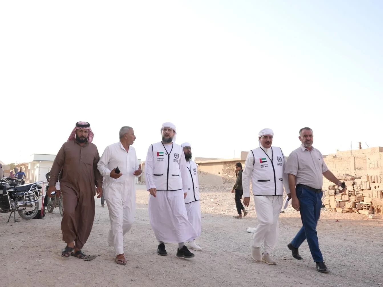 وفد هيئة الأعمال الخيرية العالمية في سوريا