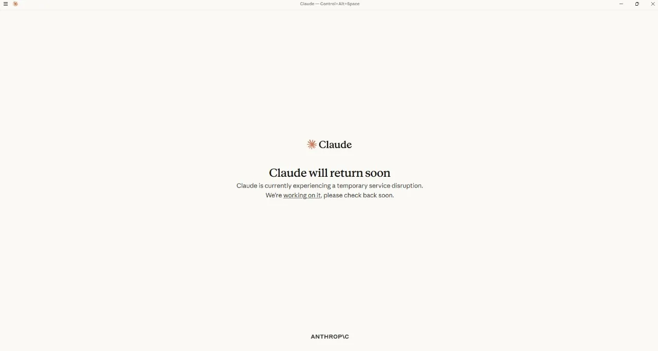 نموذج كلود اللغوي من أنثروبيك يتوقف عن العمل