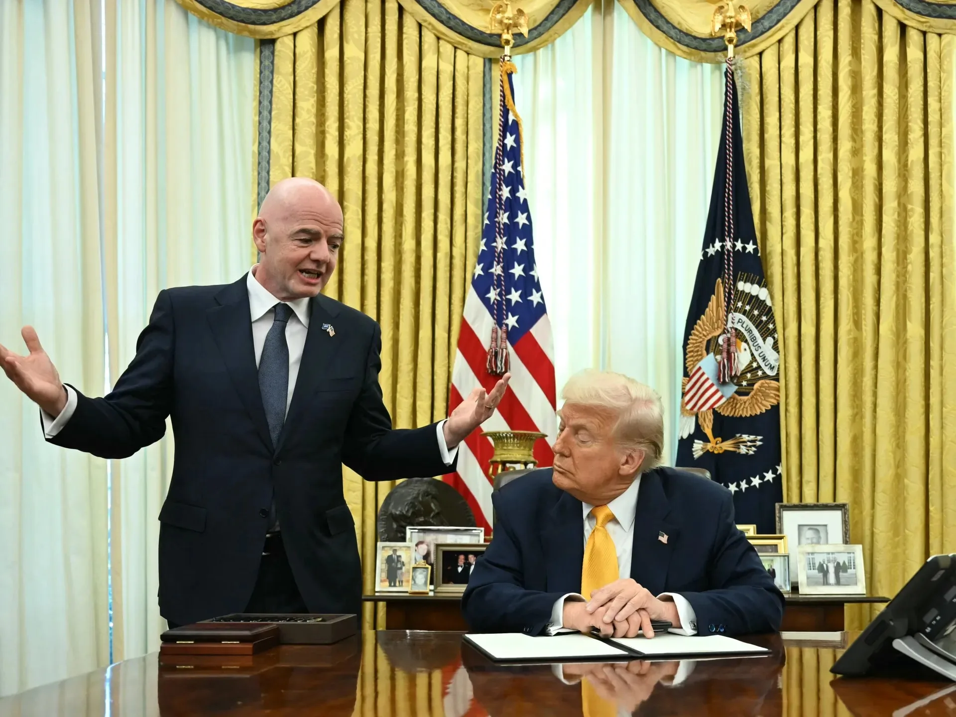 بسبب ترامب.. اتهامات خطيرة تلاحق إنفانتينو قبل كأس العالم