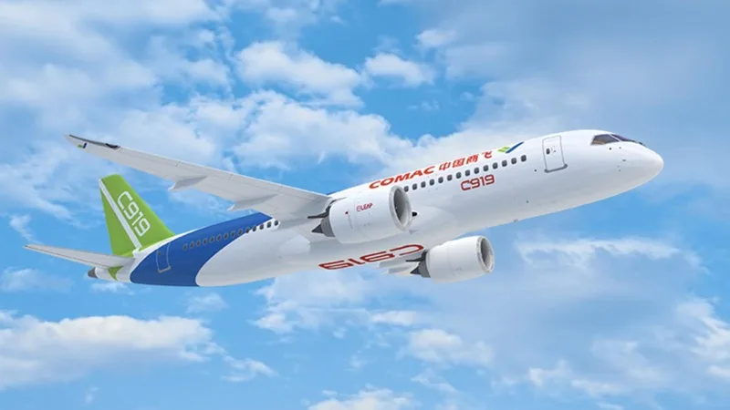 الصين تستعرض الطائرة سي919 لأول مرة بالشرق الأوسط في معرض دبي