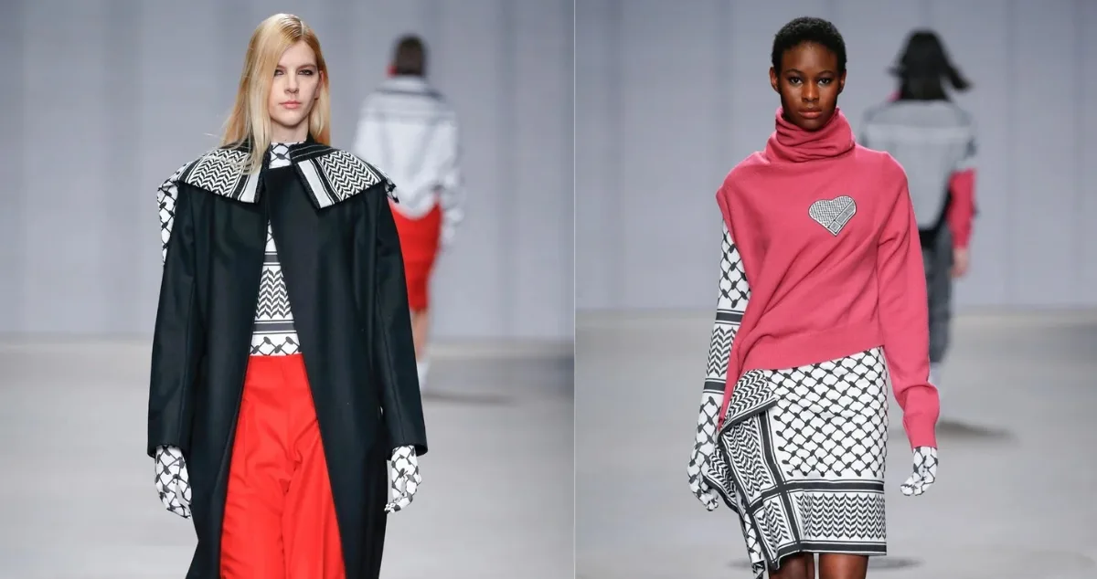 الكوفية الفلسطينية تتحول إلى صيحة عالمية في عالم الموضة