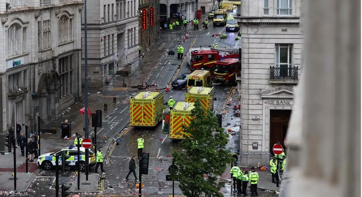 موقع حادث دهس ليفربول