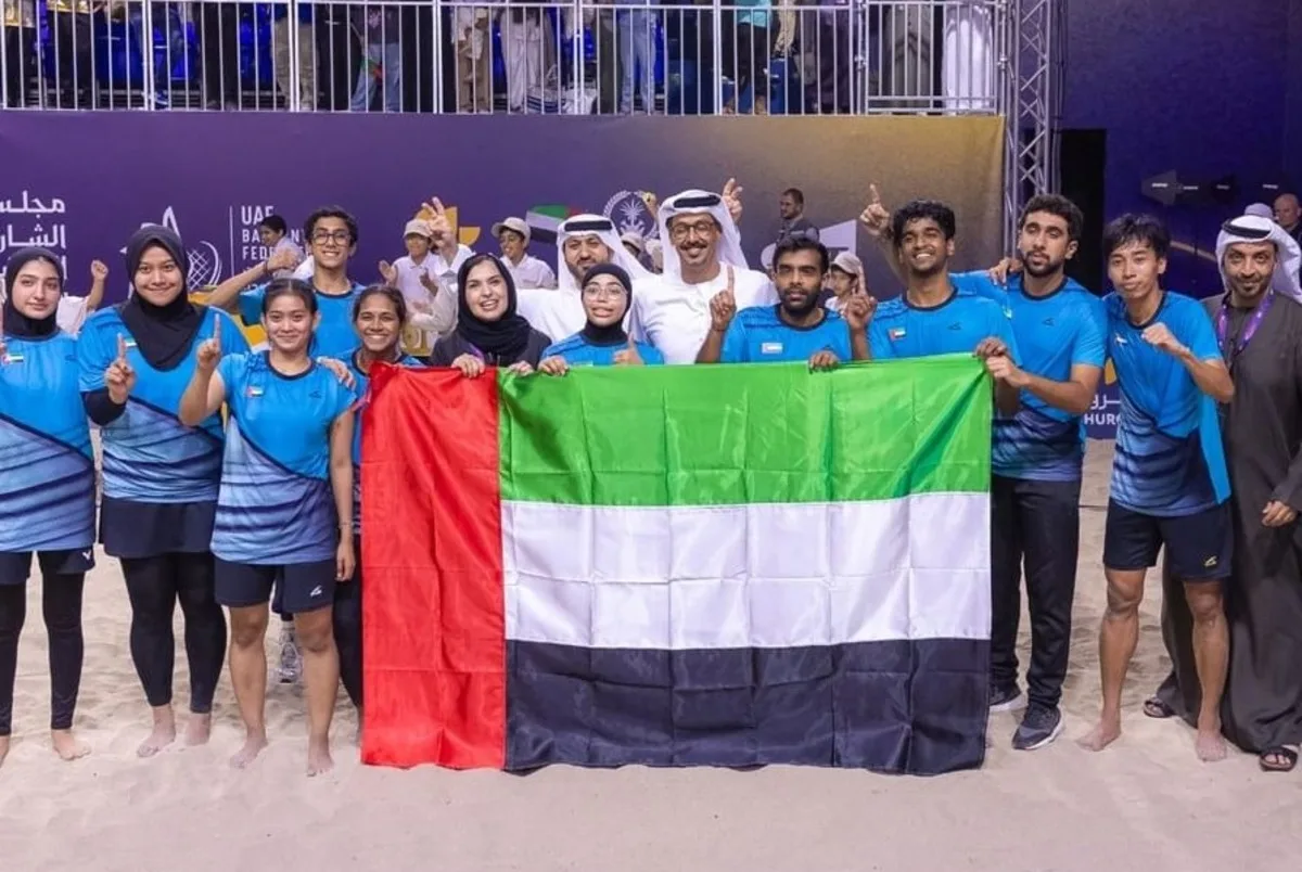 منتخب الإمارات بطل العالم للريشة الطائرة بالهواء الطلق