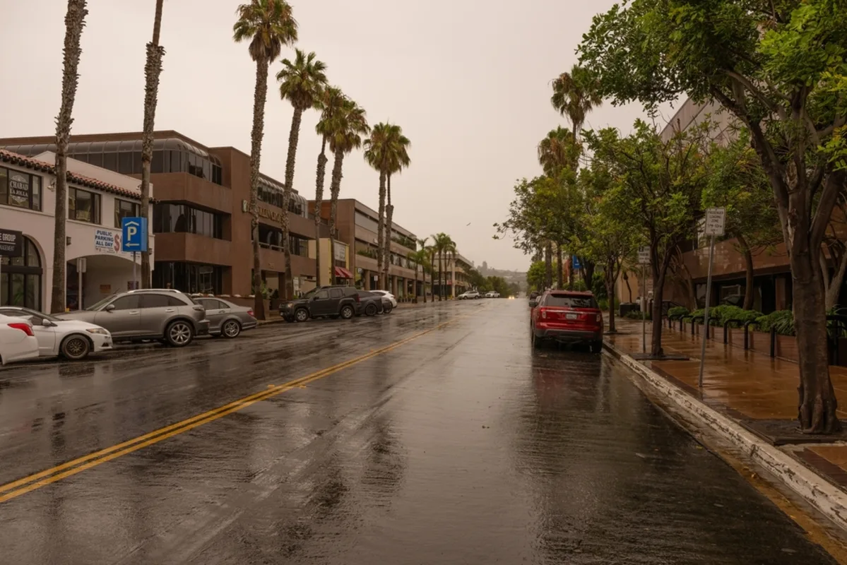 أمطار غزيرة في جنوب كاليفورنيا