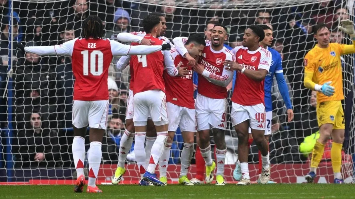 أرسنال يتأهل في كأس الاتحاد بفضل ثلاثية مارتينيلي، ومانشستر يونايتد يودع البطولة