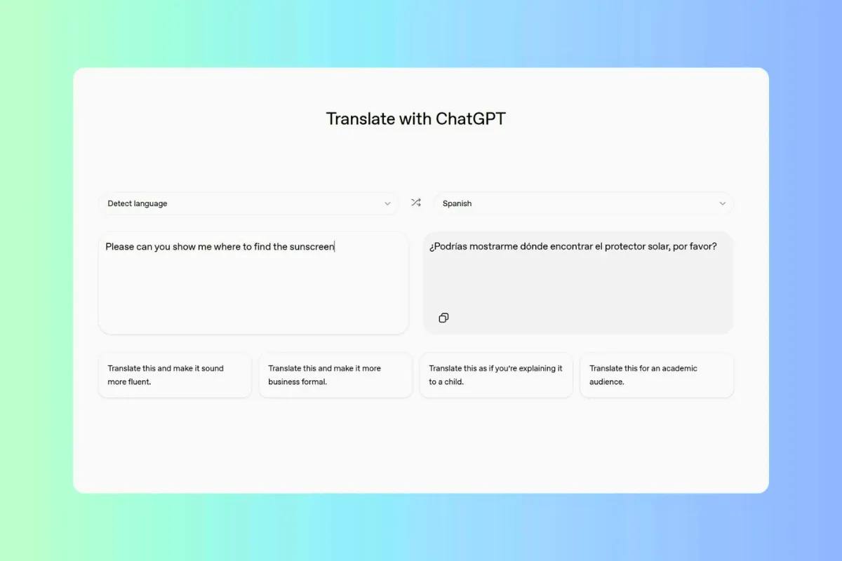 “ChatGPT” يوسّع خدماته بإطلاق خدمة ترجمة تنافس “غوغل”