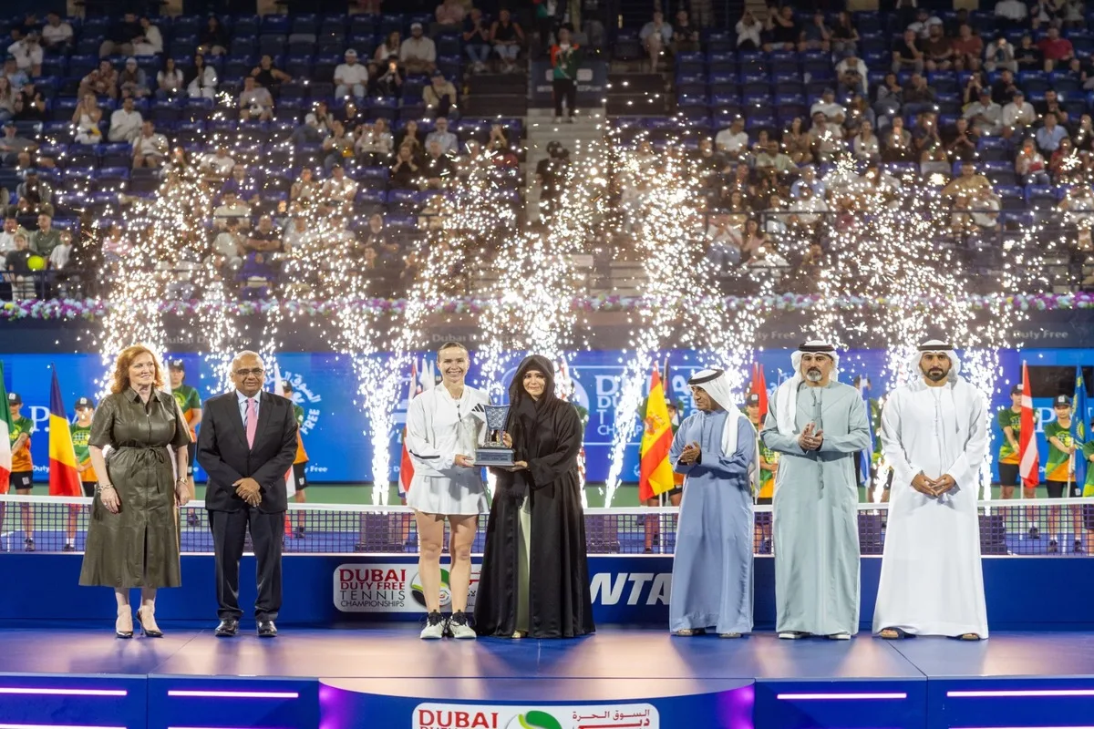 جيسيكا بيجولا تحصد لقب بطولة سوق دبي الحرة لتنس السيدات