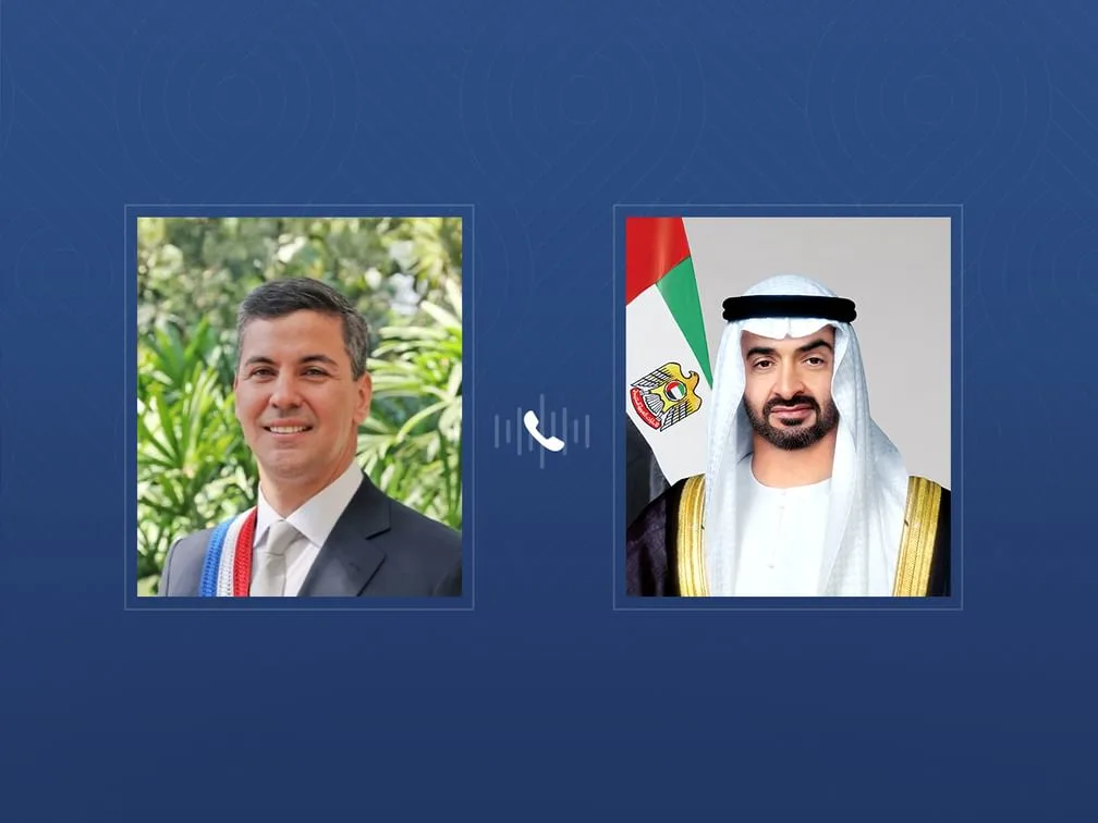رئيس دولة الإمارات يناقش مع رئيس باراغواي تهديدات إيران لأمن المنطقة