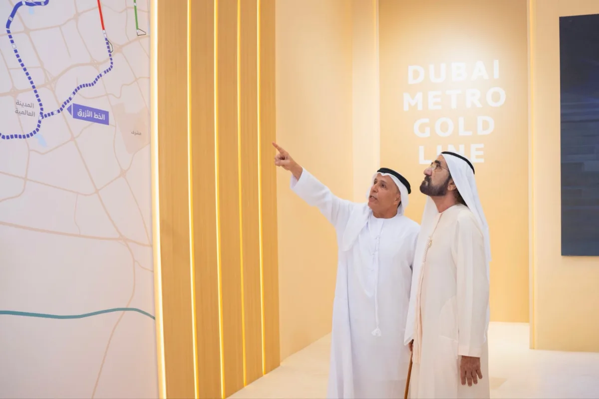 دبي تطلق "الخط الذهبي" للمترو بطول 42 كم وتكلفة 34 مليار درهم