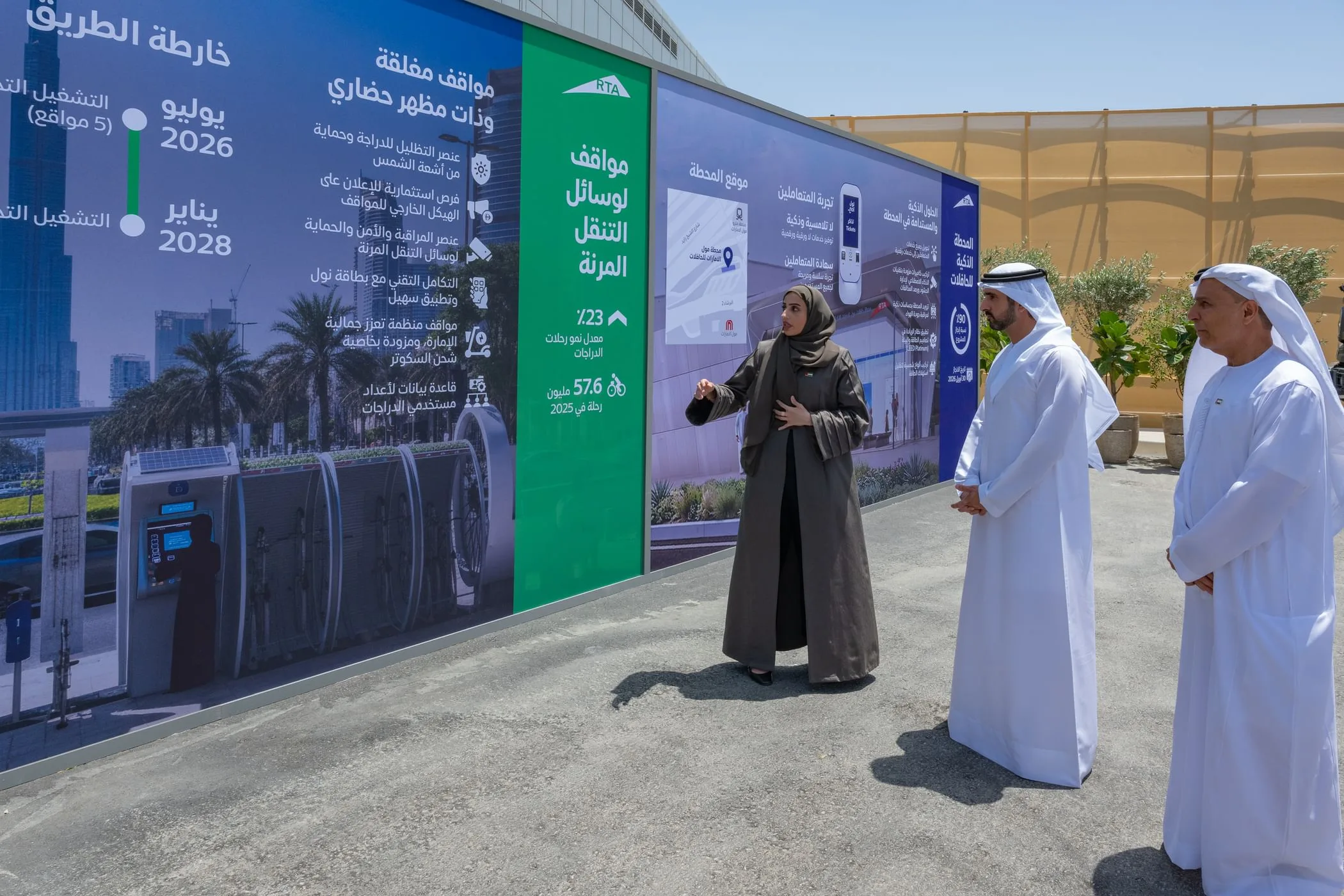 الإمارات … حمدان بن محمد يتفقد مشاريع تنقل ذكية في دبي