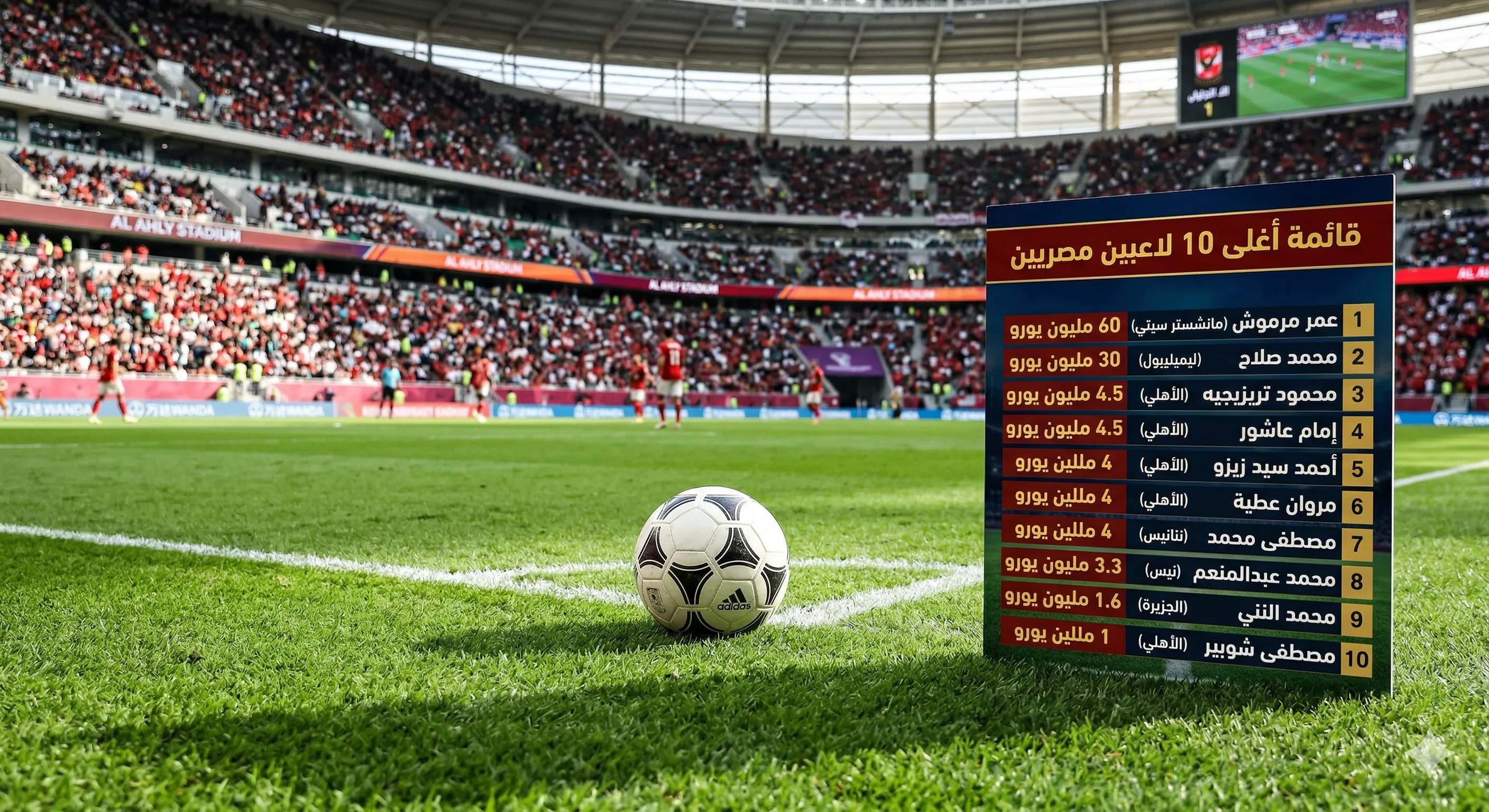 مرموش يتصدر.. تعرّف على أغلى عشرة لاعبين مصريين في كرة القدم