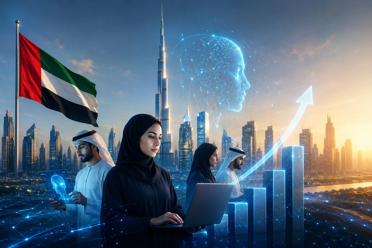 الإمارات الأولى عالمياً في نمو كوادر الذكاء الاصطناعي