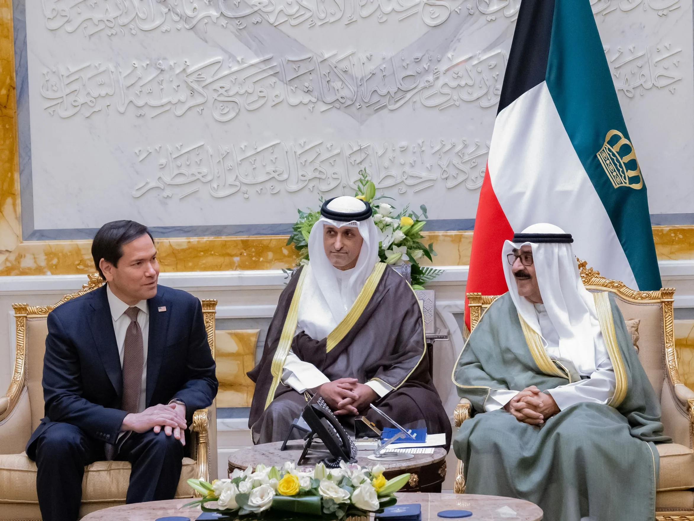 أمير الكويت يستقبل روبيو ويبحثان الأوضاع في الشرق الأوسط