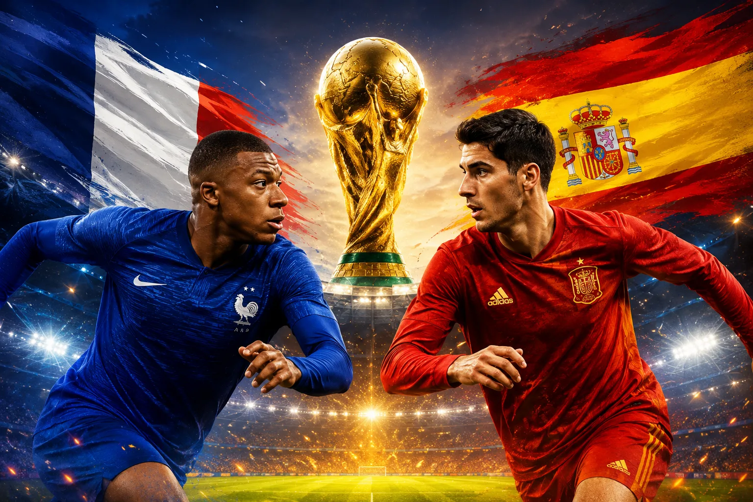 فرنسا وإسبانيا في نصف نهائي كأس العالم 2026.. الموعد والقنوات الناقلة والمعلقون